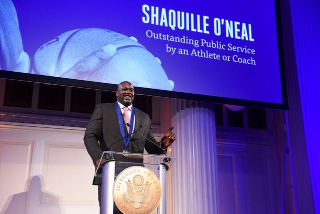 Shaquille O'Neal at Jefferson Awards Foundation in NYC