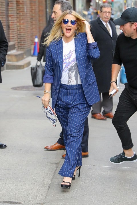 Drew Barrymore at Late Show