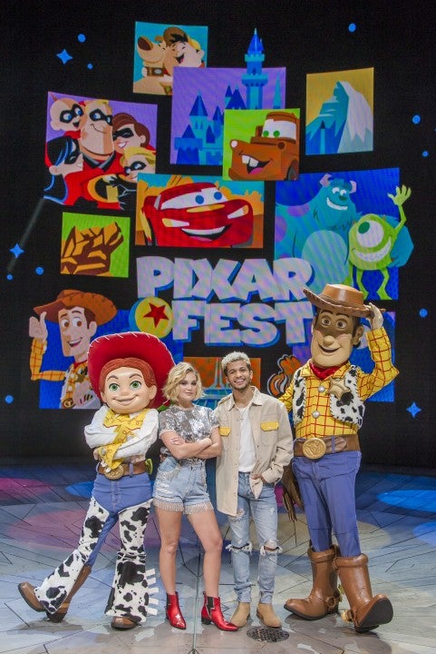 Olivia Holt at Disneyland with pixar