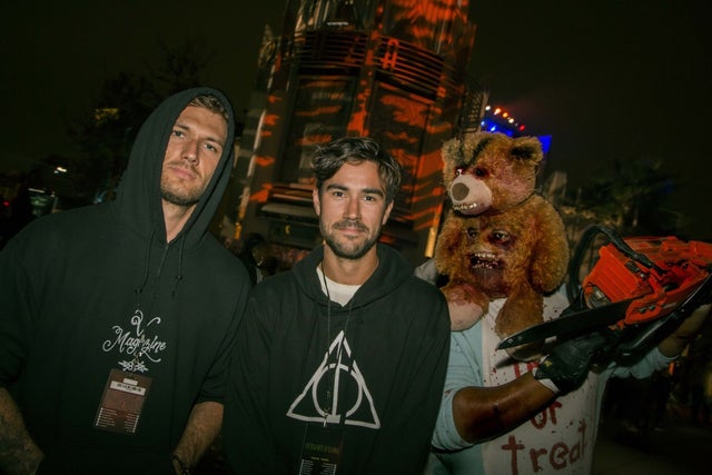 Alex Pettyfer and brother at USH