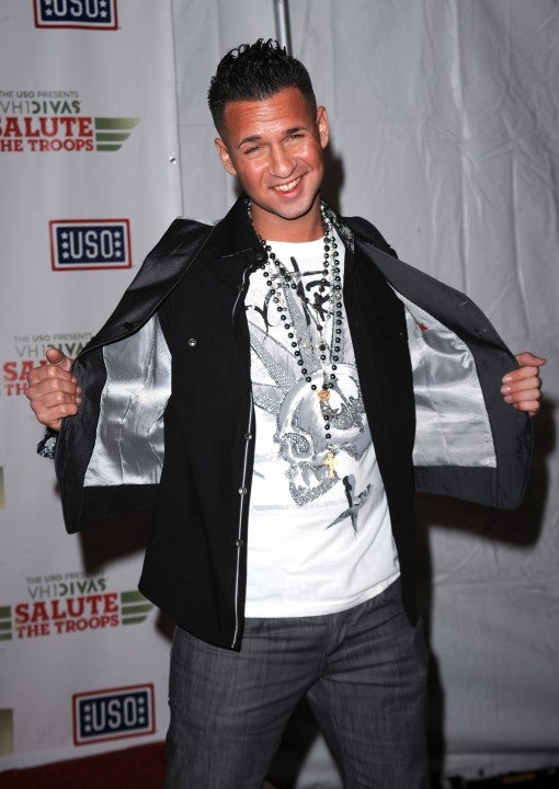 Mike 'The Situation' Sorrentino poses in the press room during 'VH1 Divas Salute the Troops'