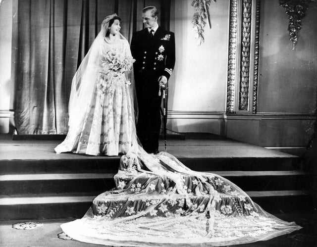 Queen Elizabeth weds Prince Philip