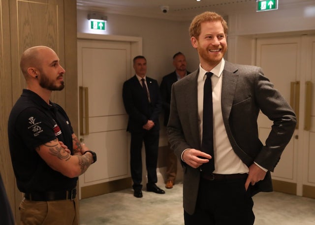 Prince Harry with Wounded Warriors project