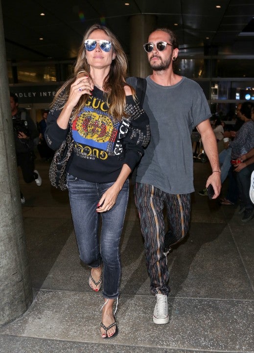 Heidi Klum and Tom Kaulitz at LAX