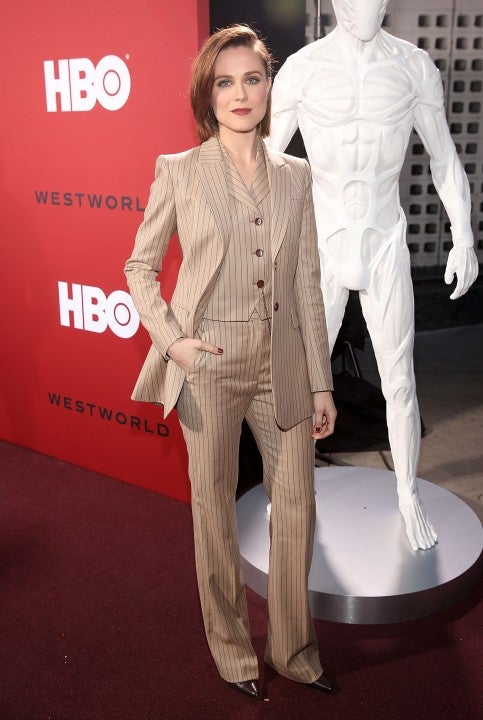 Evan Rachel Wood at season 2 premiere of Westworld
