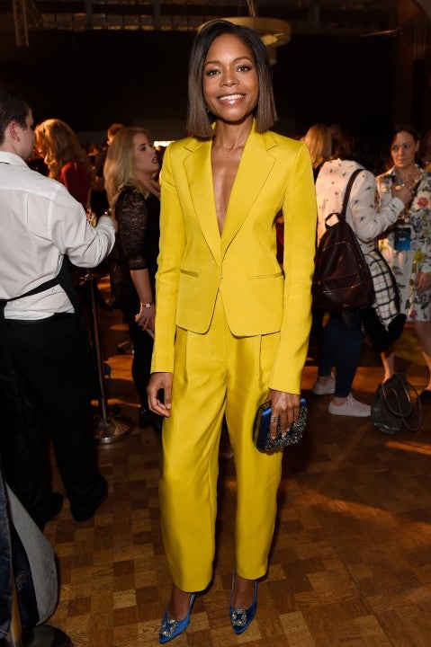 Naomie Harris in yellow suit