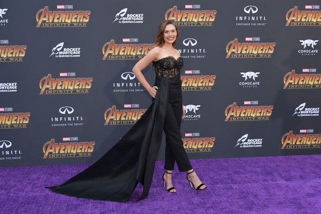 Elizabeth Olsen at Avengers Infinity War premiere