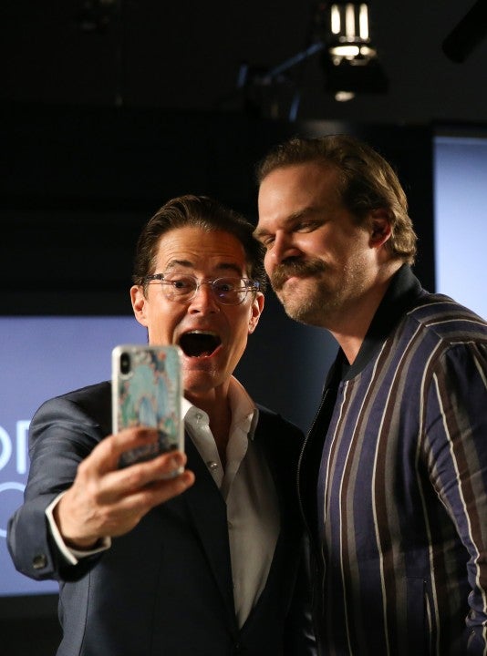Kyle Maclachlan and David Harbour