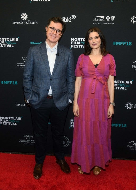 Stephen Colbert and Rachel Weisz at the Montclair Film Festival on Apr. 28