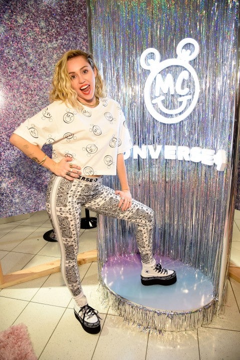 Miley Cyrus at converse pop-up at The Grove