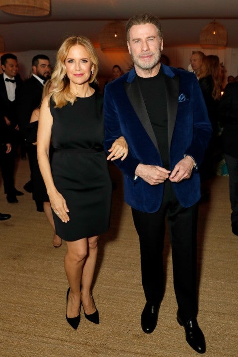 Kelly Preston and John Travolta at HFPA event