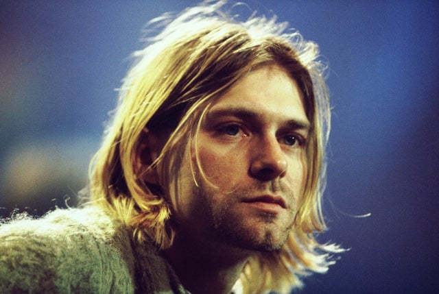 Kurt Cobain taping MTV unplugged in 1993