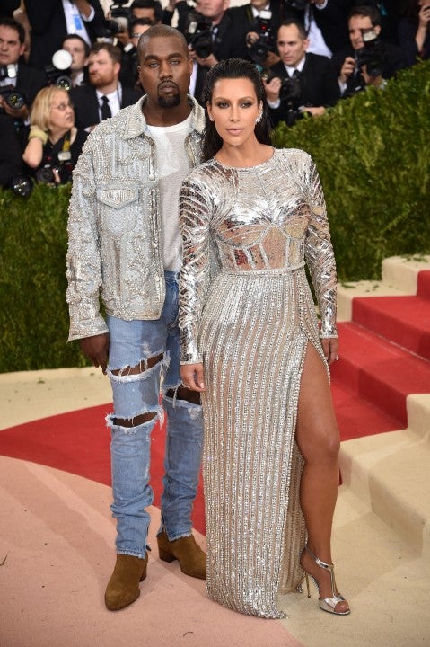 Kanye West and Kim Kardashian at Met Gala 2016