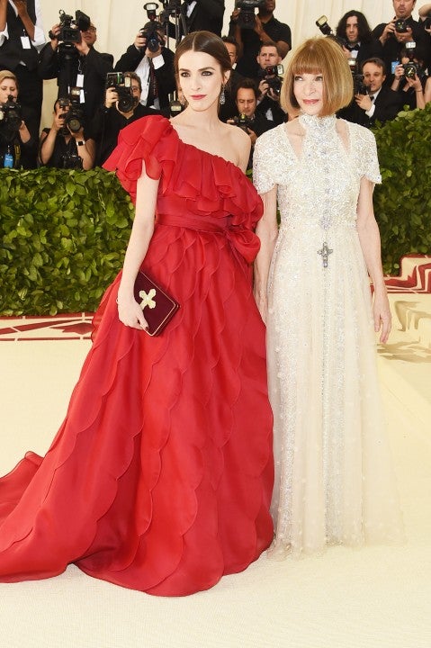Bee Shaffer and Anna Wintour at 2018 Met Gala