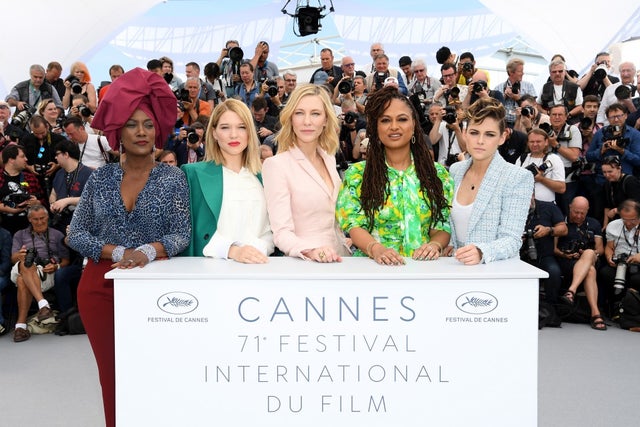 Khadja Nin, Lea Seydoux, Cate Blanchett, Ava DuVernay and Kristen Stewart at Cannes