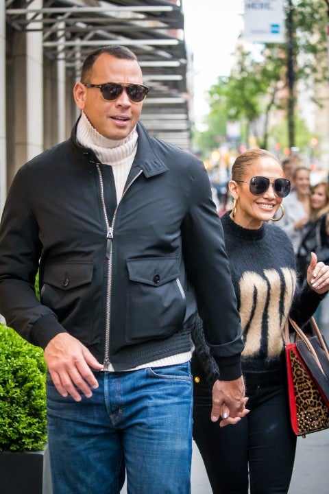 Jennifer Lopez and Alex Rodriguez on Madison Ave