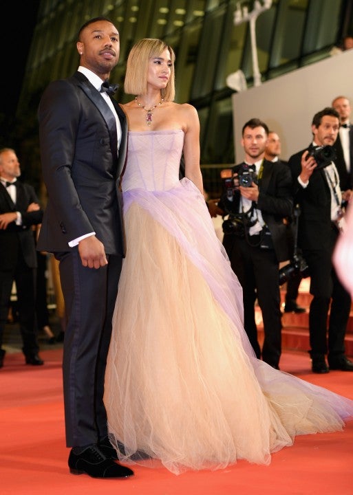 Michael B. Jordan and Sofia Boutella at Cannes