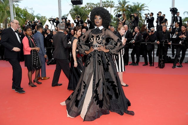 Miriam Odemba at the screening of The Wild Pear Tree (Ahlat Agaci) at Cannes