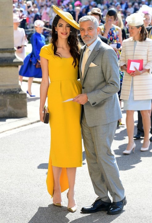 Amal and George Clooney at royal wedding