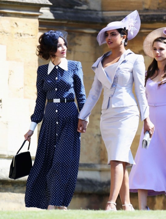 Abigail Spencer and Priyanka Chopra at royal wedding
