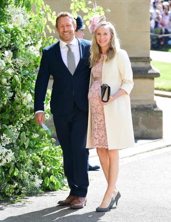 Jonny Wilkinson and Shelley Jenkins at royal wedding