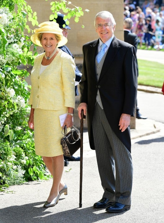 Dame Norma and Sir John Major at royal wedding