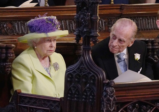 Queen Elizabeth II and Prince Philip, Duke of Edinburgh at royal wedding