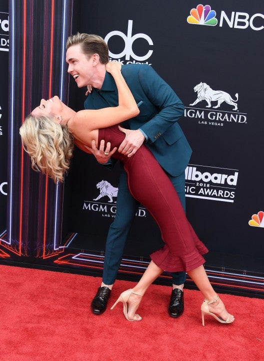 Katie Peterson and Jesse McCartney at billboard awards