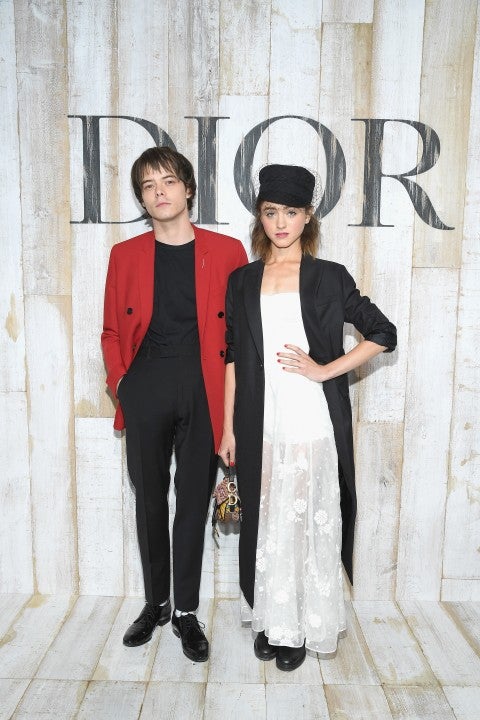 Charlie Heaton and Natalia Dyer at dior party
