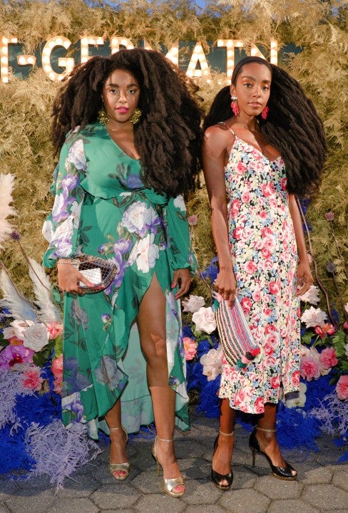 TK Wonder and Cipriana Quann floral dresses