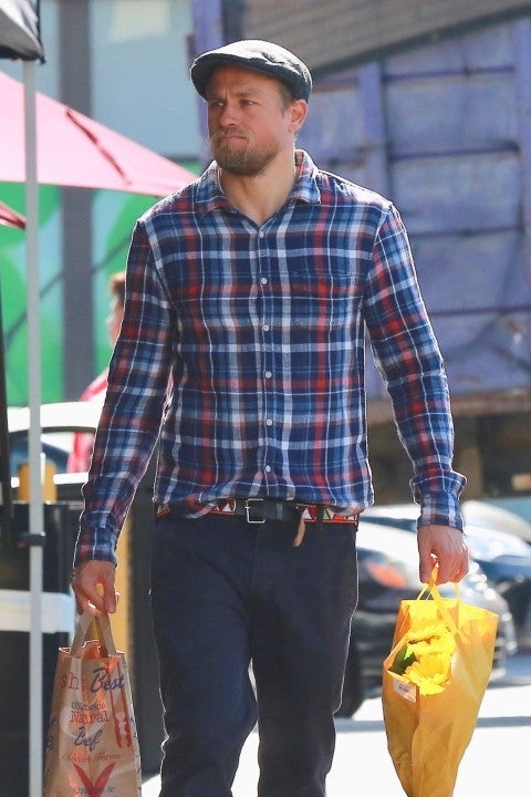 Charlie Hunnam grocery shopping