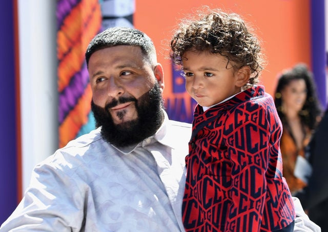 DJ Khaled and son Asahd at the 2018 BET Awards in LA on June 24