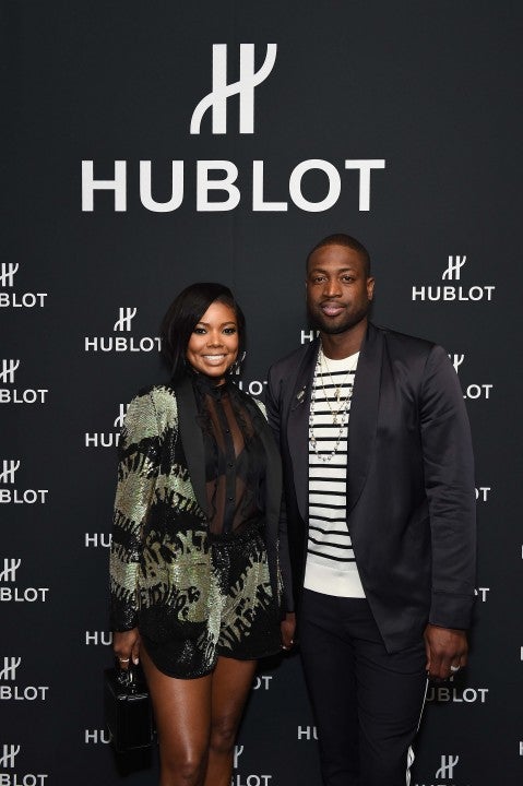 Dwyane Wade and Gabrielle Union at Hublot's 2018 NBA Draft viewing party in New York on June 21