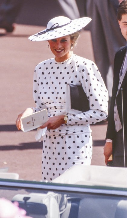 Princess Diana polka-dot outfit 