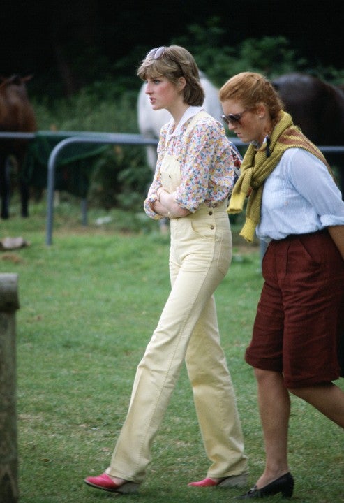 Princess Diana yellow overalls