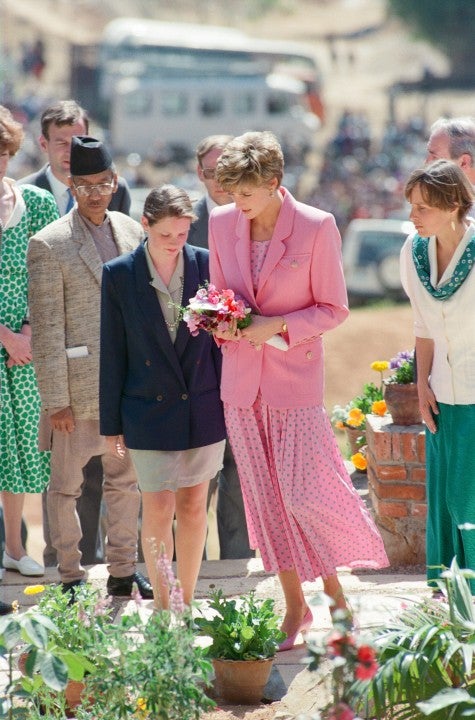 Princess Diana pink blazer and skirt