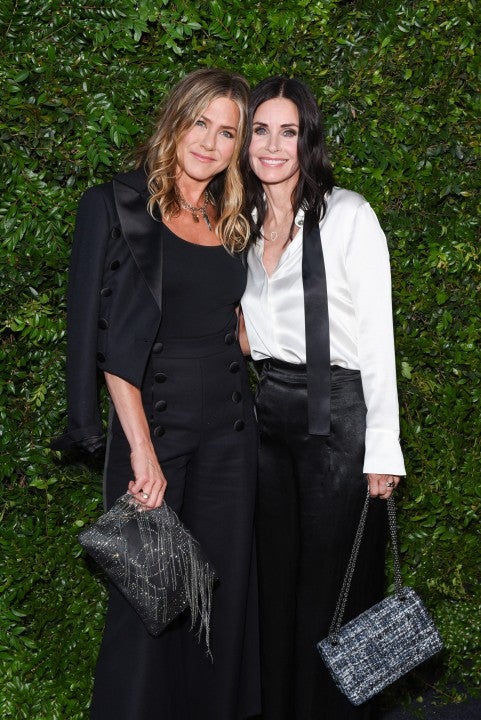 Jennifer Aniston and Courteney Cox at CHANEL dinner