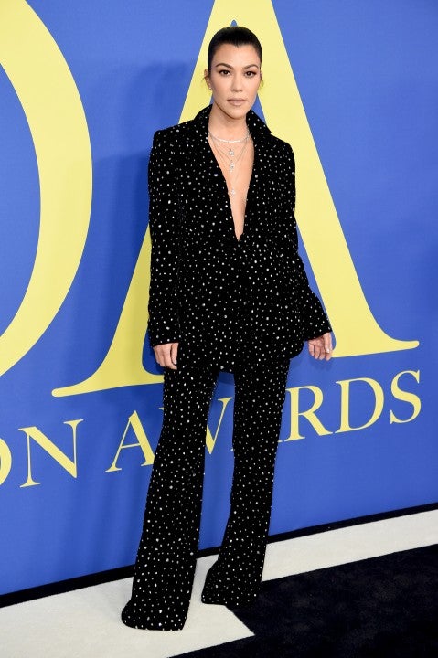 Kourtney Kardashian at the 2018 CFDA Fashion Awards