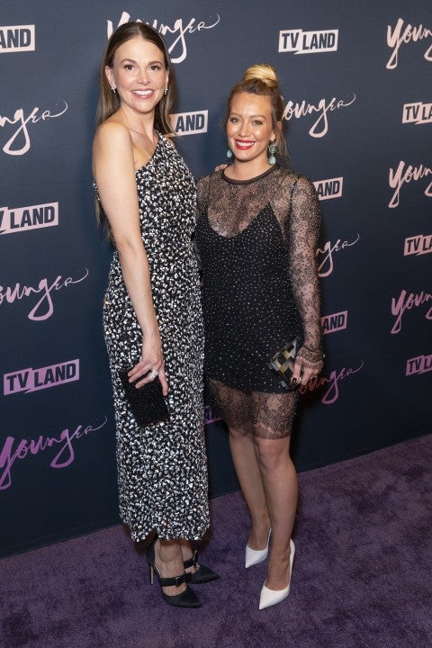 Sutton Foster and Hilary Duff at Younger season 5 premiere