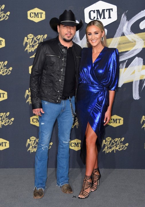 Jason Aldean and Brittany Kerr at 2018 cmt music awards