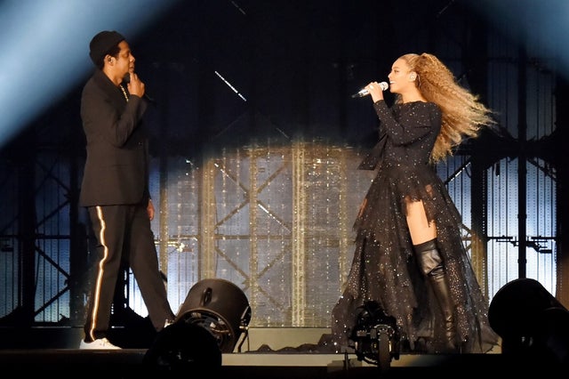 Jay-Z and Beyonce in Cardiff