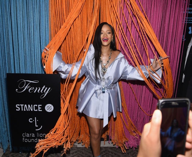 Rihanna at stance event