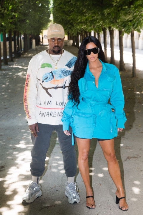 Kim and Kanye at Paris Fashion Week