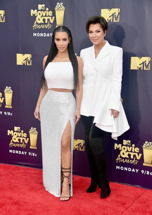 Kim Kardashian and Kris Jenner 2018 MTV Movie And TV Awards