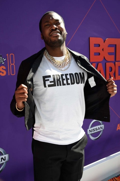 Meek Mill at the 2018 BET Awards in LA on June 24
