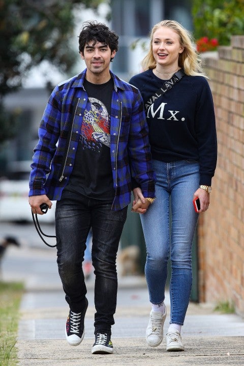 Joe Jonas and Sophie Turner in Sydney