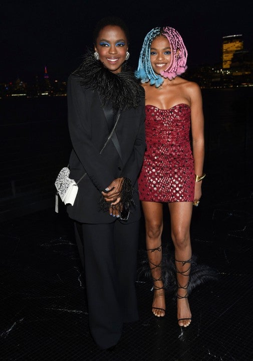 Lauryn Hill and daughter in Jersey City