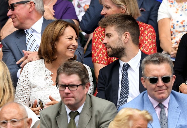 Carole Middleton and Gerard Pique at Wimbledon on July 4