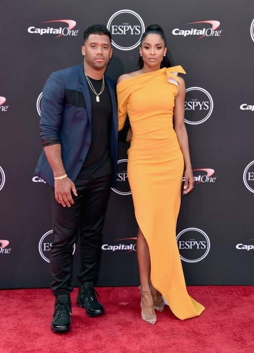 Ciara at ESPYS with Russell Wilson