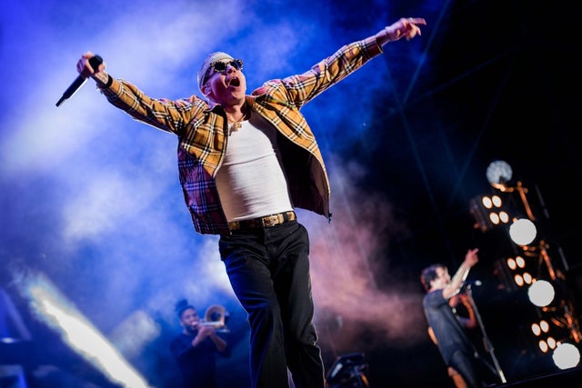 Macklemore performs at a concert in Rome, Italy, on July 3.
